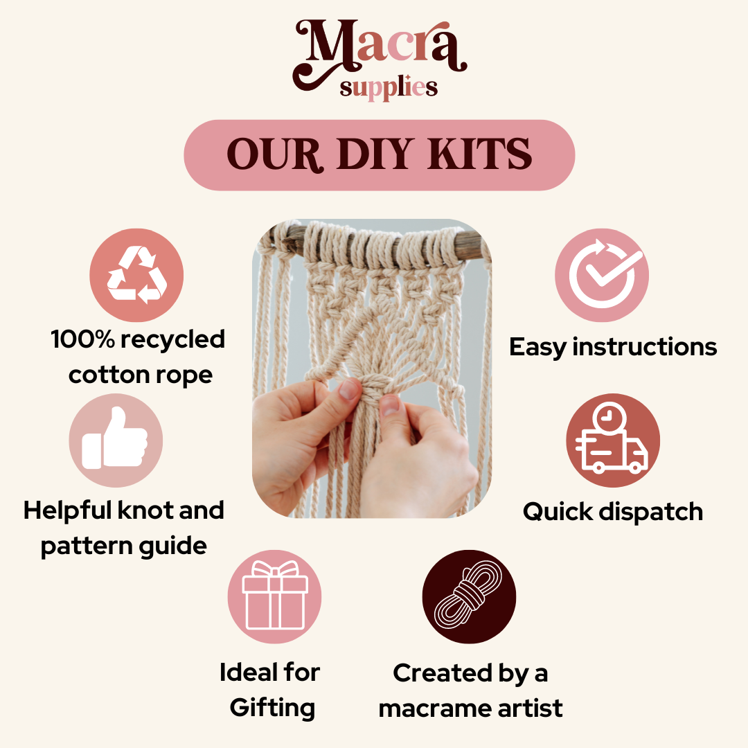 macrame wall hanging kit for beginners