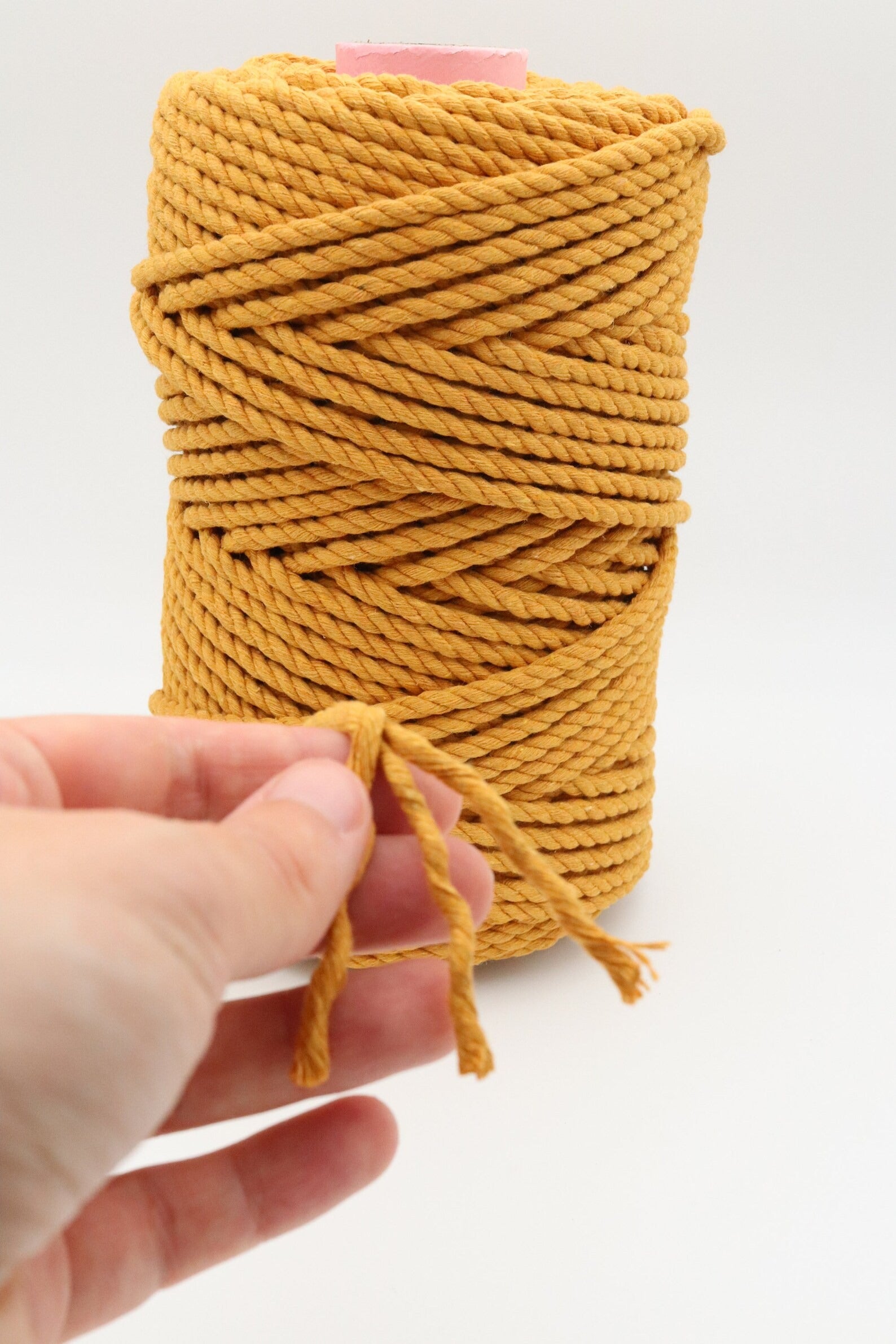 macrame cord mustard