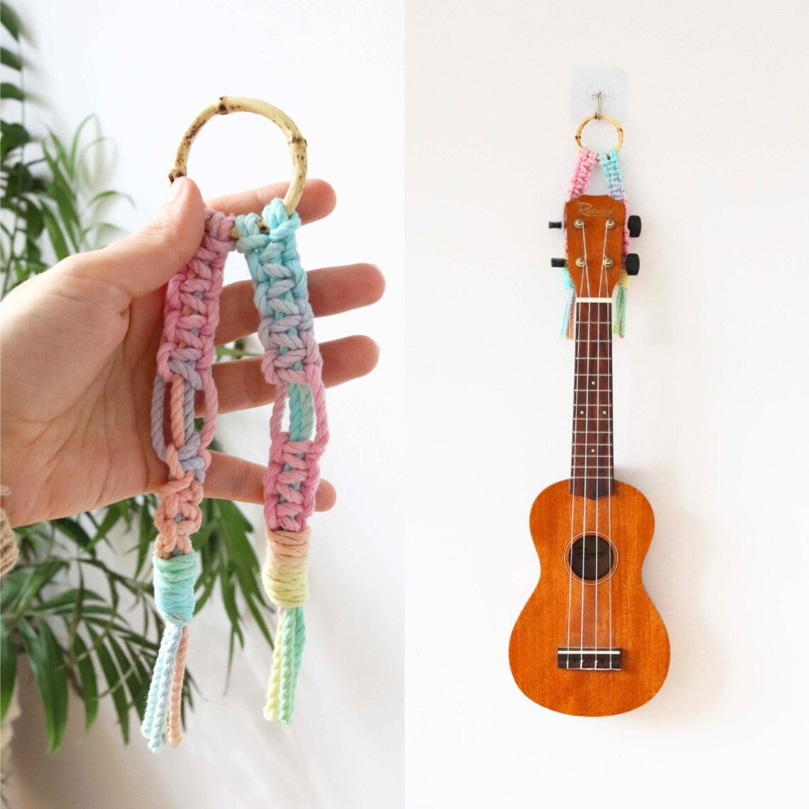 Mini Ukulele Hanger - Rainbow