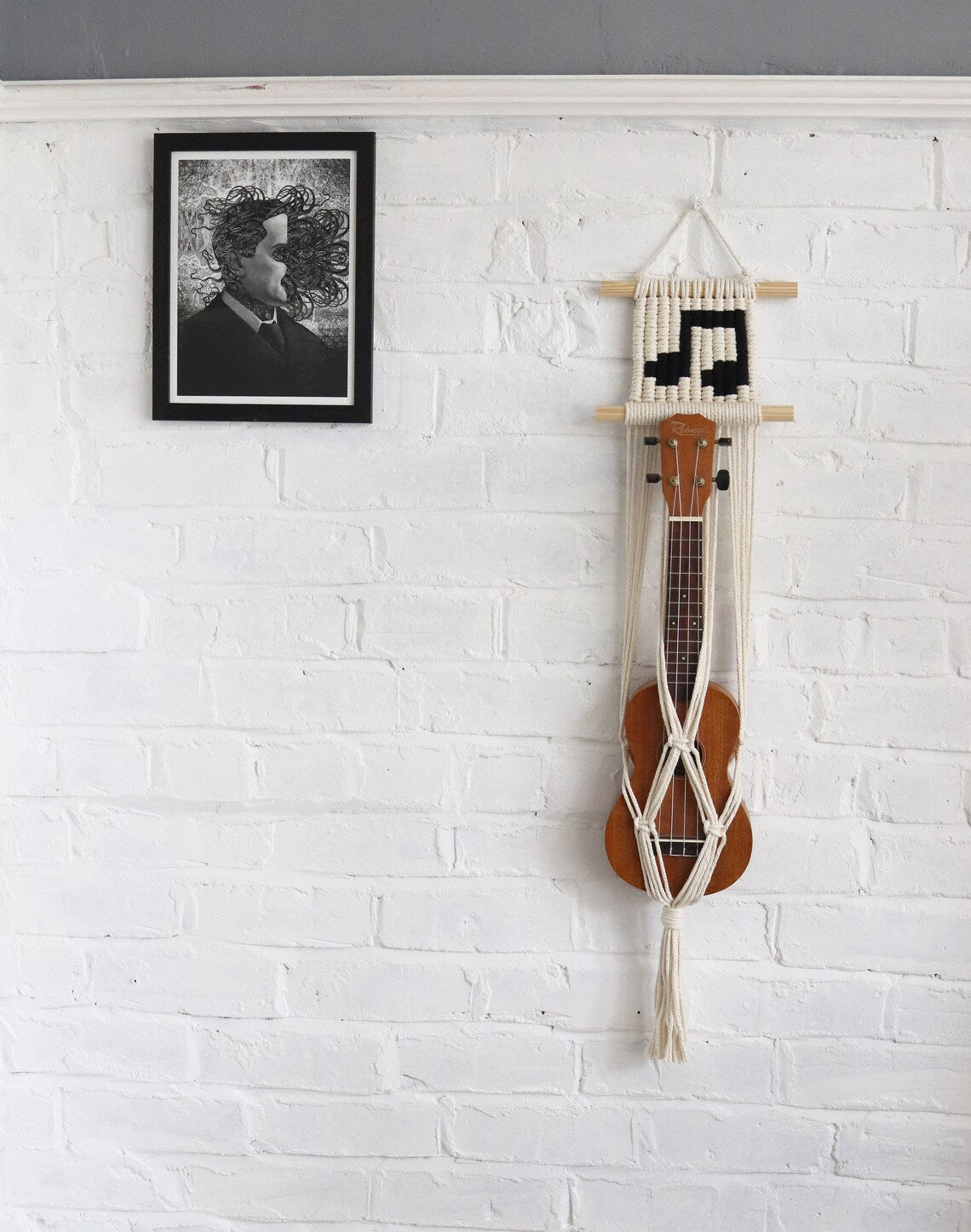 macrame guitar hanger